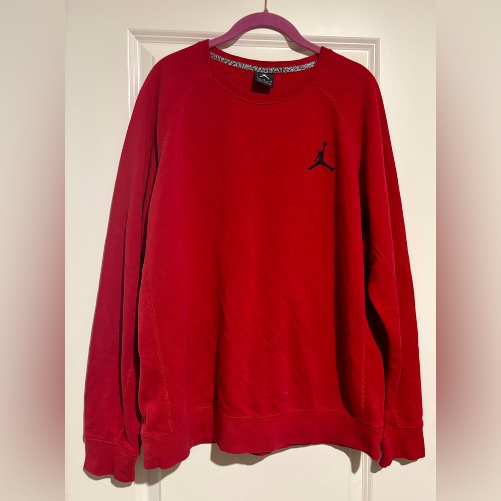 Jordan Men's Bold Red Crewneck Sweater
